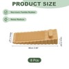 Unique Bargains TPR Non-Slip Trapezoid Easy to Use Door Stopper 8 Pcs - 2 of 4