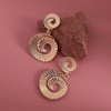 SOHI Women's Metallic Swirl Drop Earrings - 2 of 4