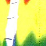 upside down palm navy blue