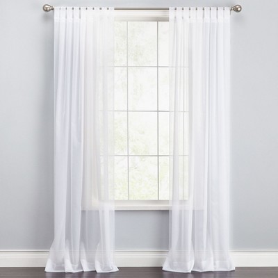 BrylaneHome BH Studio Sheer Voile Tab-Top Panel