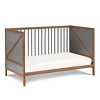 PAGED 3 in 1 Crib Wooden Convertible Baby Bed Frame with Panel, Adjustable Mattress Heights for Bedroom - 4 of 4