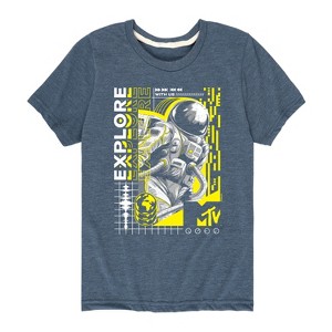 Boys' - MTV - Explore Moon Person Short Sleeve Graphic T-Shirt - 1 of 4