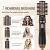 VEVOR Rotating Hair Dryer Brush, Ionic Hot Air Styling Brush Set with 3 Ceramic Coated Head (1.6", 2", 2"), 4 in 1 Volumizer, 3-Temp Blow Dryer ,Black - 3 of 4
