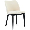 Velvet Upholstered Dining Chairs Set, Modern Kitchen Side Chairs with Padded Seat, Back and Wooden Legs for Dining Room, Kitchen, Restaurant - 4 of 4