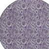 Purple Lilac And Lavender Floral Washable Indoor Outdoor Area Rug - 4 of 4