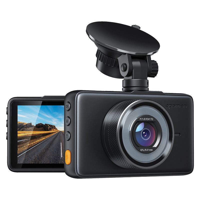 Apeman® C450 Dash Cam with 170° Field of View and 1080p Full HD, 1 of 13