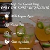 Crafted Cocktails Margarita Mix: 2 Pack:  60 Calories Per Serving, All Natural Lime Juice and Organic Agave: Makes 8 Cocktails Per Bottle - 3 of 4