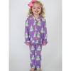 RuffleButts Toddler Girls Holiday Ruffle Flare Pajama Set - 3 of 4