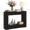 47 Inch Farmhouse Console Table, Entryway Table with Storage Shelf | Rustic Sofa Table Behind Couch, Long Wooden Hallway & Foyer Table for Living Room - 3 of 4