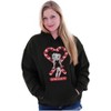 Betty Boop Christmas Sweet Candy Cane Hoodie Sweatshirt Women Brisco Brands - 4 of 4