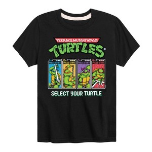 Boys' - Teenage Mutant Ninja Turtles - Select Your Turtle Video Game Short Sleeve Graphic T-Shirt - 1 of 3