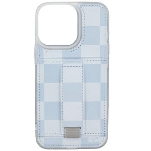 Walli Cases Blue Check by Fullmhouse Phone Case with Wallet and Finger Strap - 1 of 4