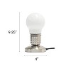 Creekwood Home 9.25" Classic Light Bulb Mini Touch Lamp White - 3 of 4