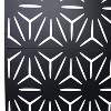PAGED Privacy Screen Modern Metal Fence Partition Panel with Geometric Pattern for Balcony Garden Room Divider, 76" H×48" W - 3 of 4