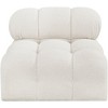 Meridian Furniture,Ames Boucle Fabric Armless - 4 of 4