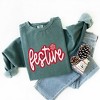 Simply Sage Market Women's  Garment Dyed Graphic Sweatshirt Festive Snowflake - 3 of 4