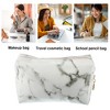 Unique Bargains PU Leather Waterproof Makeup Bag Cosmetic Case Makeup Bag for Women S Size - 2 of 4