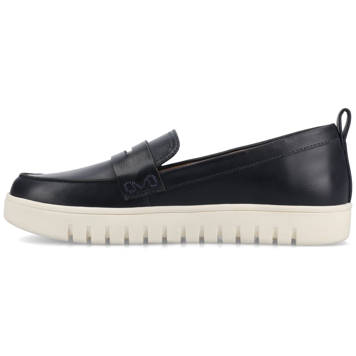 Женские туфли Journee Collection Journee Women's Tayla Medium and Wide Width Penny Loafer, Navy 10 — фото 2