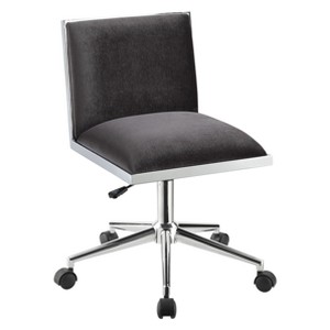 Lipton Contemporary Leatherette Office Chair Gray - ioHOMES
