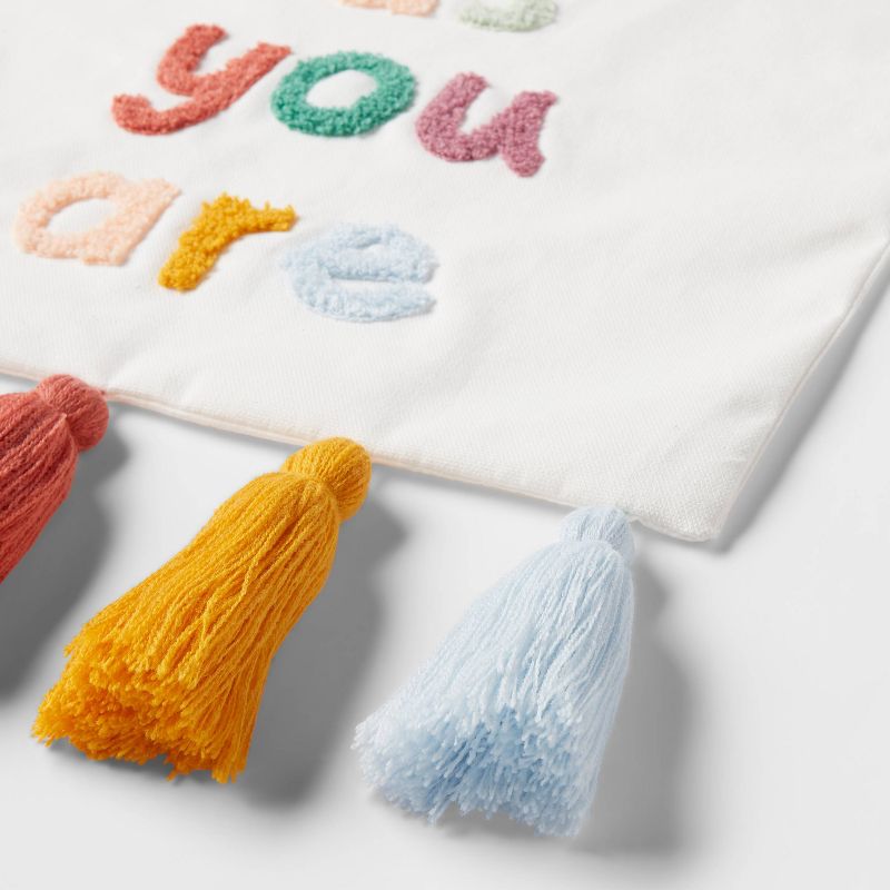 10oz &#39;Come as you are&#39; Kids&#39; Wall Decor with Tassels - Pillowfort&#8482;, 4 of 8