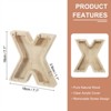 Unique Bargains Wooden Alphabet Money Saving Box Party Decorative Bank - 2 of 4