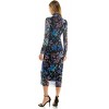 Harlow & Rose Womens Mock Neck Long Sleeve Midi Dress - 3 of 4