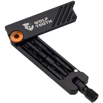 Wolf Tooth 6-Bit Hex Wrench - Multi-Tool, Orange ED-Coated Corrosion-Resistant