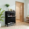 Hooseng Wooden Shoe Cabinet with 2 Flip Drawers, Modern Shoe Storage Organizer Unit with Adjustable Panel, Holds 12 Pairs of Shoes, Freestanding - 2 of 4