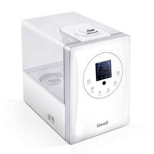 Levoit Aerapy Hybrid Ultrasonic Humidifier: Cool Mist, 6 Settings, 36-Hour Run, 500-800 sq. ft., No Filter, ETL Listed - 1 of 4