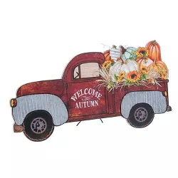 GIL 31.5-in L painted wood truck with Fall filled bed