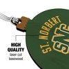 St. Norbert College Green Knights Logo Wood Christmas Tree Holiday Ornament - 3 of 4