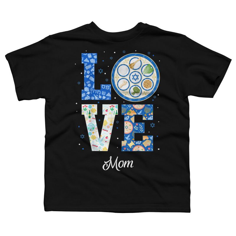 Boy's Design By Humans Love Mom Passover Decorations By Dtam2022 T-Shirt, 1 of 3