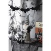 Lomsoe 4.3x3.5x23.5" Fabric Sitting Black Gnome With Wings & Black-White Plaid Hat, for Halloween Decor - 2 of 4