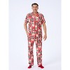 PATPAT Christmas Matching Family Pajamas Set Christmas Doggy Print Red PJS Red - 2 of 4