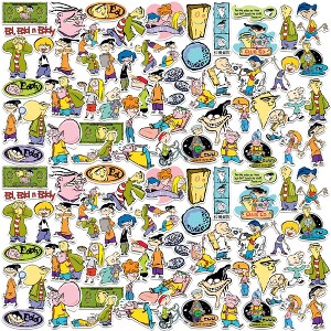 Ed, EDD n Eddy 100ct Vinyl Large Deluxe Stickers Variety Pack - Laptop, Water Bottle, Scrapbooking, Tablet, Skateboard, Indoor/Outdoor - 1 of 4