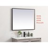 Elegant Lighting Pier 27x40 inch LED Mirror with Adjustable Color Temperature 3000K/4200K/6400K in Black - 3 of 4