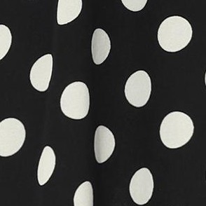 black-polka dots