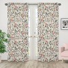 Sweet Jojo Designs Girl Window Curtain Panels Drapes 84in. Vintage Floral Pink Green Yellow - 2 of 4
