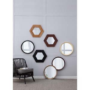 Vynxaria 20x1.5" Transitional Mango Wood Wall Mirror with Solid Frame for Bathroom & Entryway Console - Lean Against Wall Decor - 1 of 4