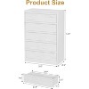 Dresser for Bedroom, with Large Drawers Storage, Modern Dresser Organizer for Living Room, Nursery, Entryway - 3 of 4
