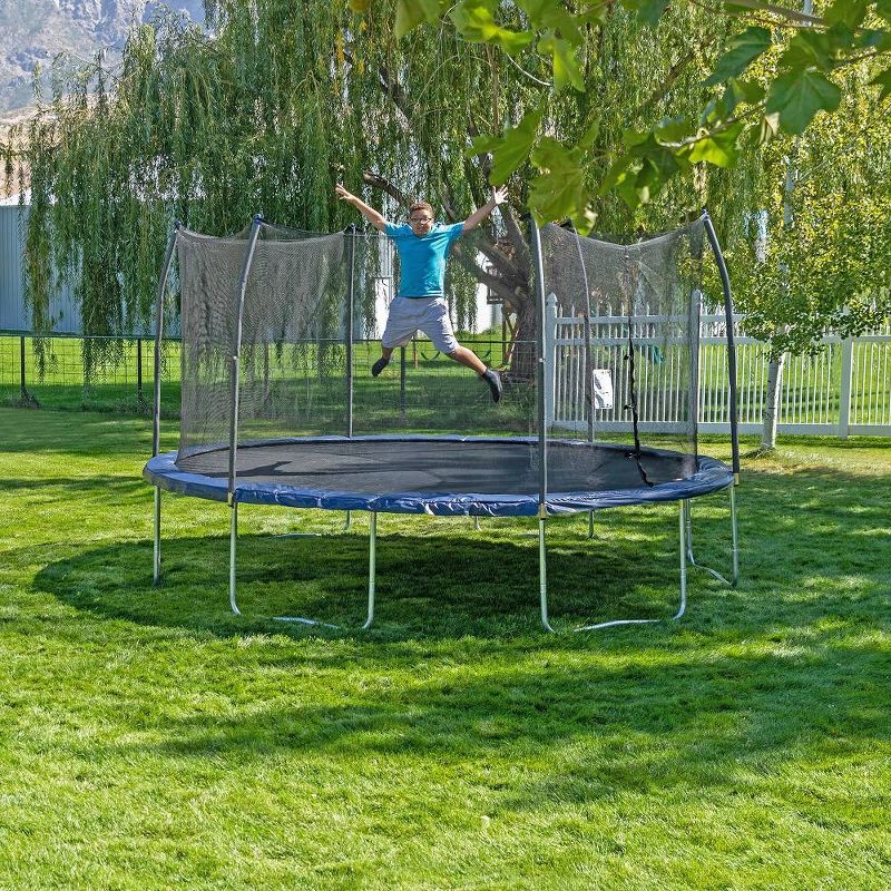 Skywalker Trampolines 15&#39; x 13&#39; Oval Trampoline Combo with Spring Pad - Navy, 6 of 7
