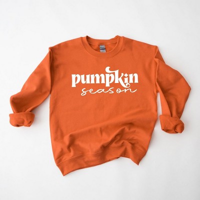 Simply Sage Market Women's Graphic Sweatshirt Pumpkin Season Cursive