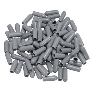 Unique Bargains Vinyl Rubber Screw Thread Bolt Plug Round Tube Insulated Protective Caps 100 Pcs - 1 of 4