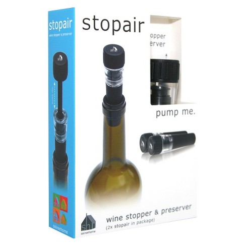 Soiree Stopair Wine Stopper And Preserver : Target