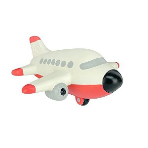 Multipet Latex Airplane Squeaking Dog Toy 6.5" Inches (Assorted Color) - 1 of 1