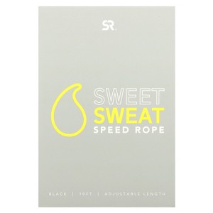 Sweet Sweat Performance Jump Rope ~ 10ft Adjustable Length Rope for Fitness and Speed Training ~ Includes Mesh Cary Bag & Bonus Rope - 1 of 4