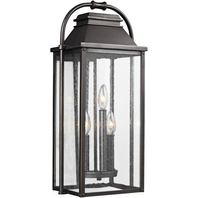 Generation Lighting Wellsworth 22 3/4" High Bronze 3-Light Outdoor Wall Light
