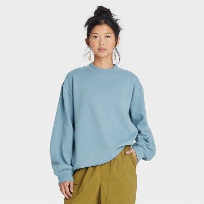 Women's Oversized Sweatshirt - A New Day™ Blue XS