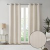 Basketweave Room Darkening Curtain Panel Pair(2 Pcs Window Panels) - 2 of 4