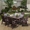 WestinTrends 7 Piece Outdoor Patio Dining Table and Adirondack Armchair Set - 2 of 2